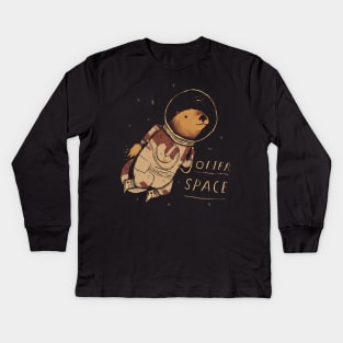 otter space Kids Long Sleeve T-Shirt